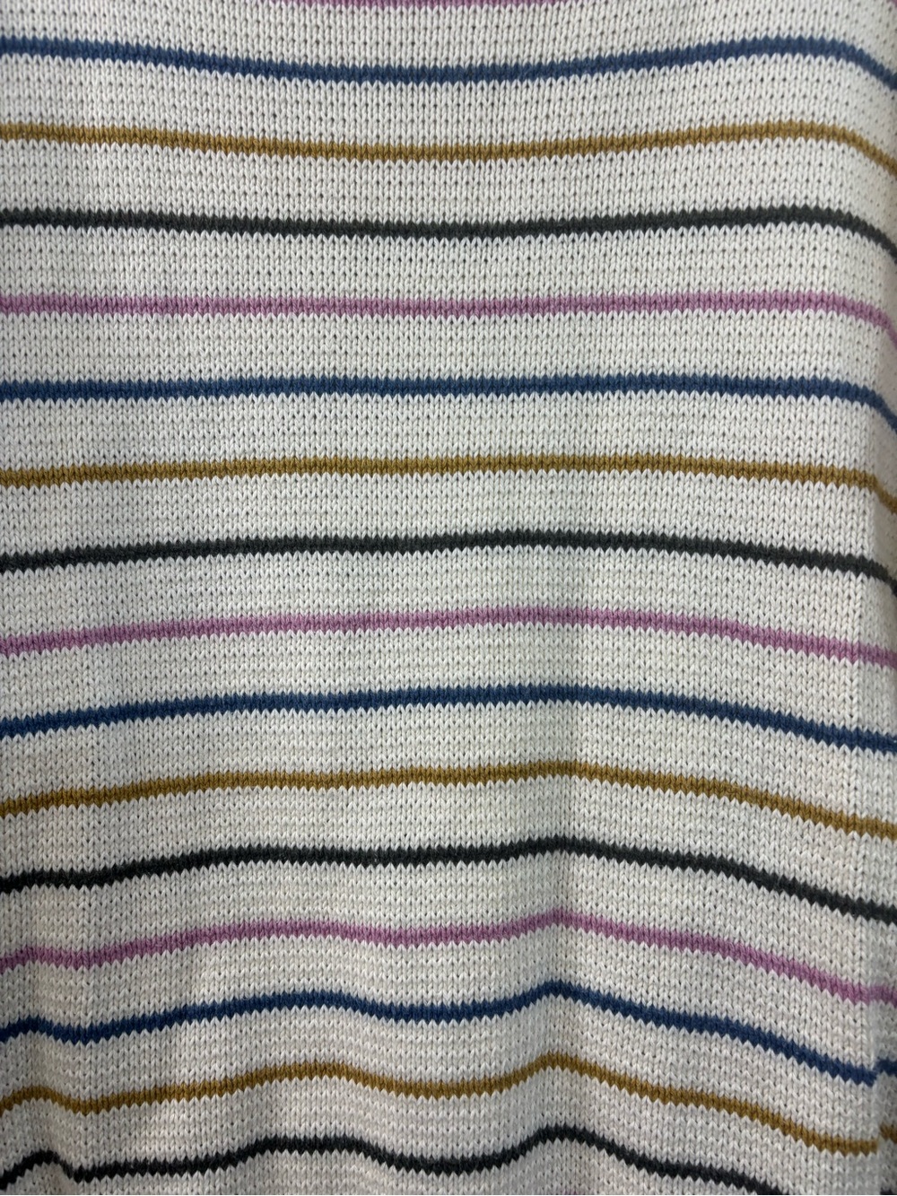 Emerson Fry Carolyn Rainbow 5 Stripe Organic Cotton Crewneck Top Women’s Small - Picture 2 of 7
